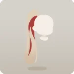 クールに束ねたポニテエクステ