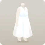リゾートホワイトワンピース