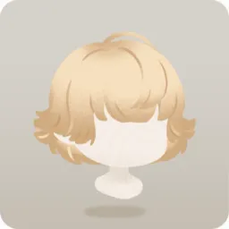 卵殻色のはね髪