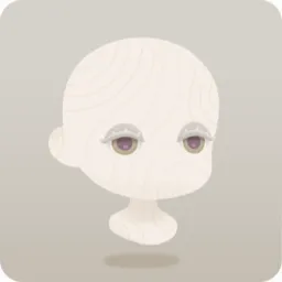 色素の薄い白まつ毛の目
