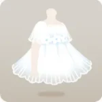 白い花のワンピース