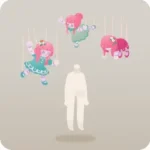 寄り添うマリオネット