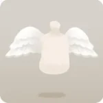 キューピッド像の羽