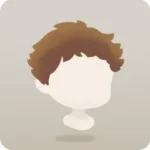 前髪がはねたショートヘア