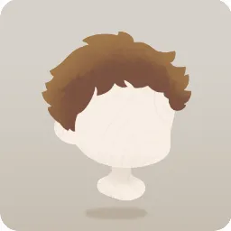 前髪がはねたショートヘア