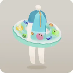 浮き輪付きウェットスーツ