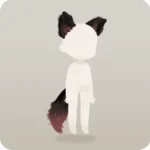 月下のオオカミ男の耳尻尾