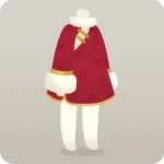 春節の紅いチーパオ