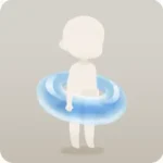大きな氷の浮き輪