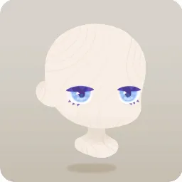 透き通る青い瞳
