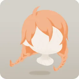 妖精の夕焼けカラー三つ編み