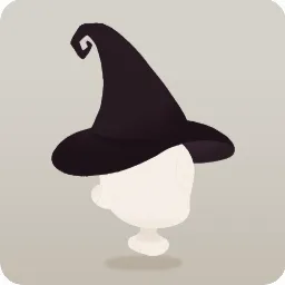 黒い魔女の帽子