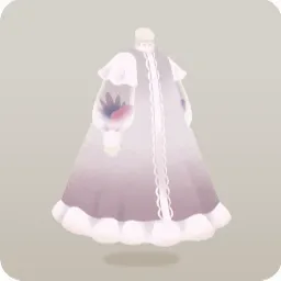 ドライフラワーを包んだワンピース