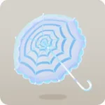 縞模様の日傘