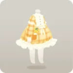 ミモザのチェックワンピース