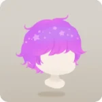 やんちゃなパープルキノコヘア