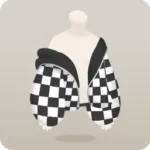 オフショルチェック柄アウター