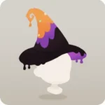 黒い魔女の不思議な帽子