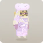 上品なファー付き着物