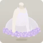 紫陽花オーバースカート