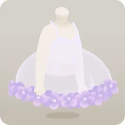 紫陽花オーバースカート