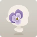 顔を覆う不思議な花