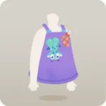 ネイリストのエプロン・パープル