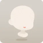 ほほえみかける口元