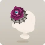 不気味な薔薇の髪飾り