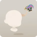 ティーカップを持つくせっ毛