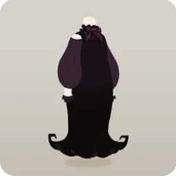 黒い魔女のロングワンピ