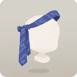 頭に巻いたネクタイ