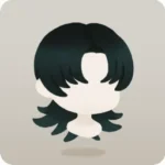 センターパートヘア