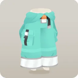 作業用つなぎ・グリーン