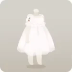 手作りの白いワンピース