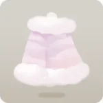 ふんわり雲と空を映した上着