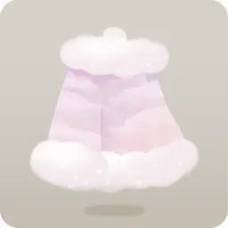 ふんわり雲と空を映した上着