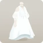 肩出しパフスリーブワンピース