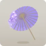 たゆたう藤の和傘