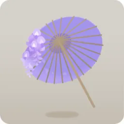 たゆたう藤の和傘
