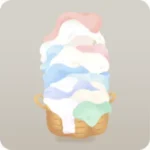 おひさまを浴びた沢山の洗濯物