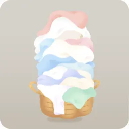 おひさまを浴びた沢山の洗濯物