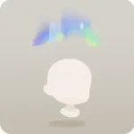 頭上にかかる小さいオーロラ