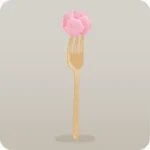薔薇を一口どうぞ