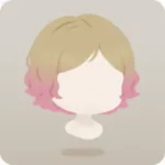 桜色に染まるパーマボブ