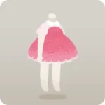 苺色のキルトワンピース