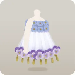 不思議な花のワンピース