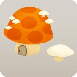 キノコの森のおうちの木