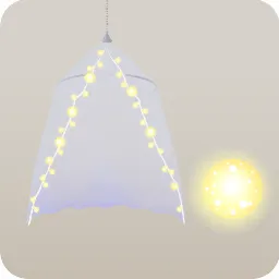 天蓋カーテンの木