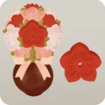 折り紙の花が咲いた花瓶の木